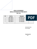 Jadwal Kultum Romadhon