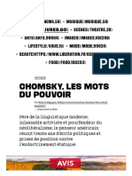 Chomsky, Les Mots Du Pouvoir - Culture - Next