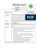 Sop Pemberian Informasi Tentang Efek Samping Dan Resiko Pengobatan