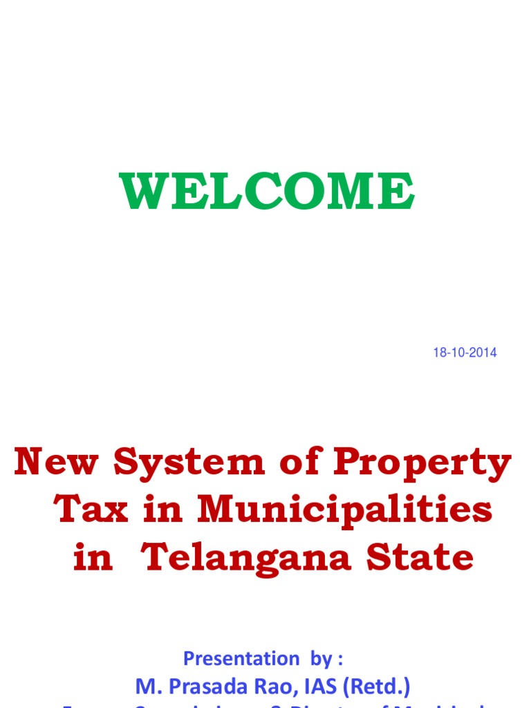 Revised Property Tax Guidelines in Telangana Dt. 9102014 PDF
