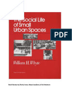 Social Life of Small Urban Spaces by William H Whyte - Book Review