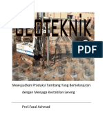 Mewujudkan Produksi Tambang Yang Berkelanjutan