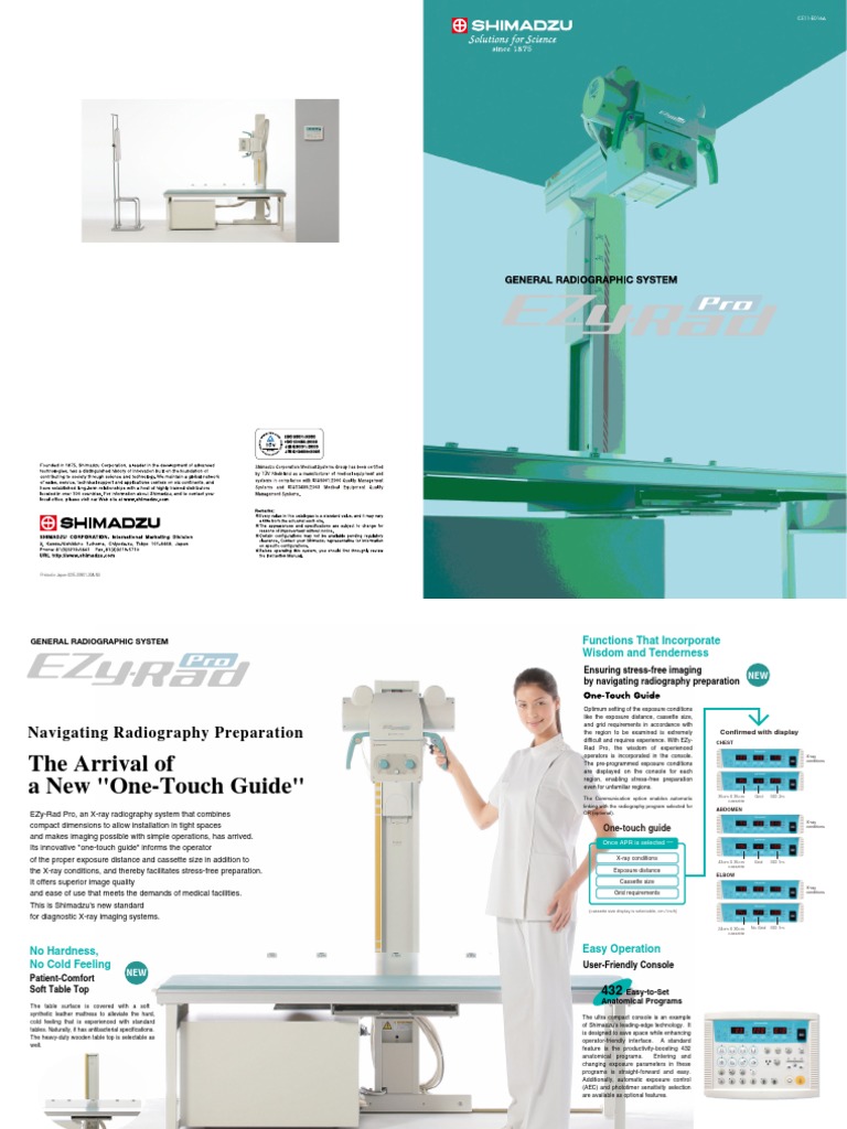 EZy-Rad Pro: Compact X-Ray System | PDF | Radiography | Vacuum Tube