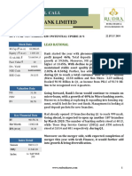 Bandhan Bank Ltd. Update