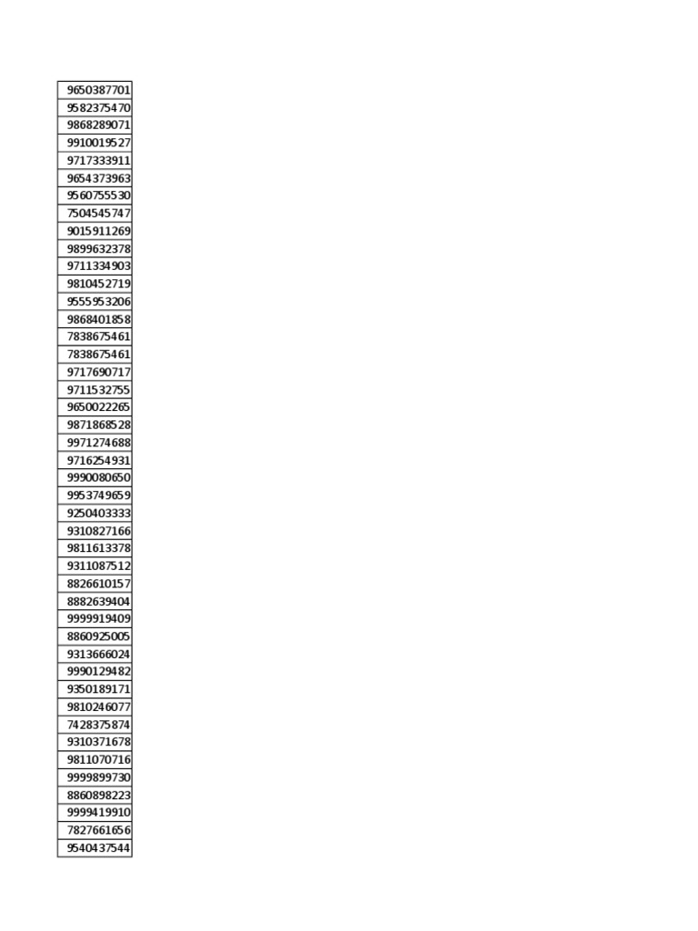 Book 3 Reference Numbers List | PDF