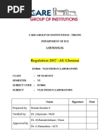 EC8661 VLSI Design Laboratory