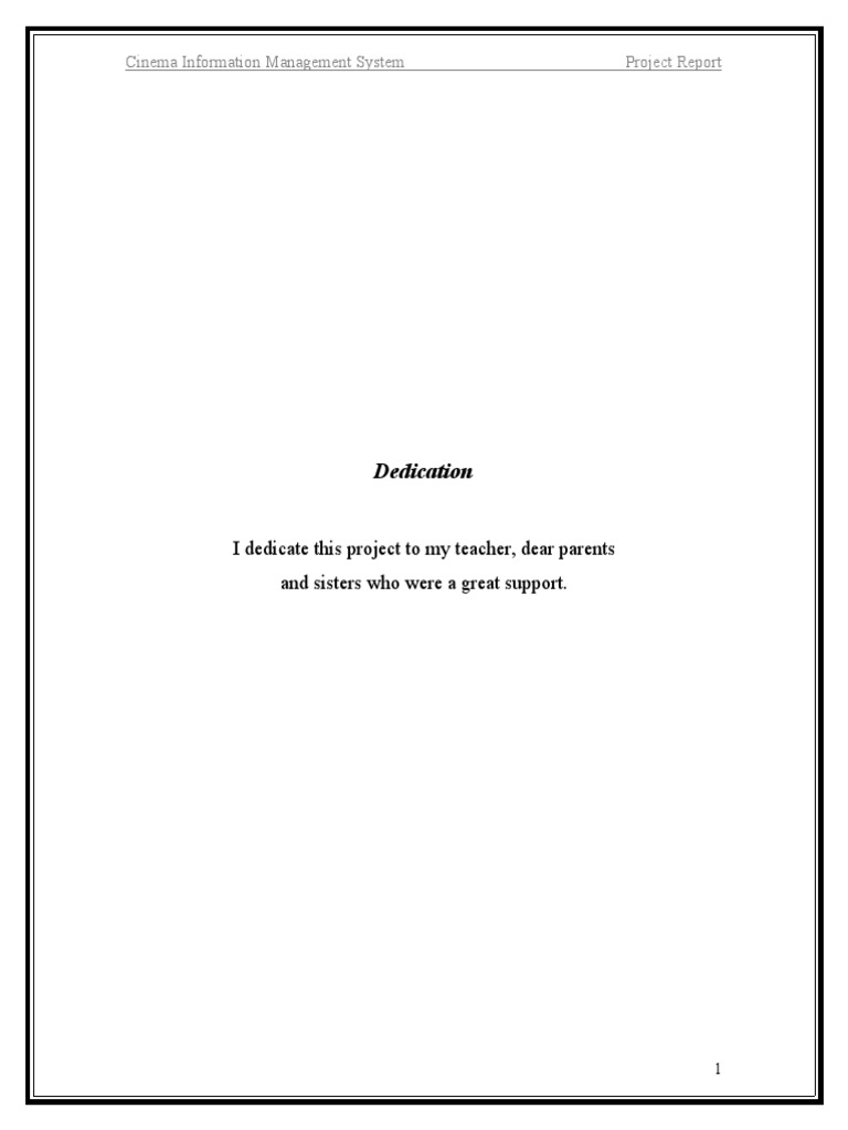 Cinema Information Management System PDF | PDF | Databases | Relational ...