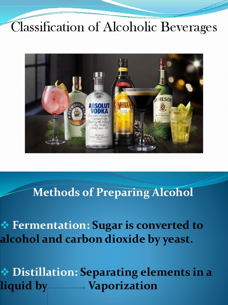 Alcoholic Beverages PDF Drink Alcoholic Drinks