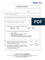 Occupation Questionnaire PDF