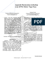 Analisis Pengaruh Harmonisa Terhadap Pengukuran KWH Meter Tiga Fasa PDF