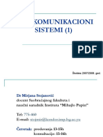 MIrjana Stojanovic - Telekomunikacioni sistemi 1.ppt