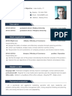 Simple Dark Blue Resume-WPS Office