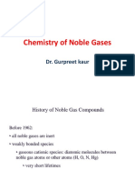 Chemistry of Noble Gases