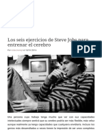 Los Seis Ejercicios de Steve Jobs para Entrenar El Cerebro - Nalgas y Libros