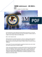 Jho Low's 1MDB Indictment - US DOJ's Full Statement