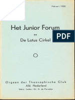 Junior Forum en Lotus Cirkel dl. VIII nr. 6 - feb 1938