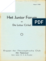 Junior Forum en Lotus Cirkel dl. VIII nr. 7 - mrt 1938
