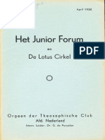 Junior Forum en Lotus Cirkel Dl. VIII Nr. 8 - Apr 1938