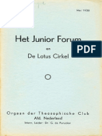 Junior Forum en Lotus Cirkel dl. VIII nr. 9 - mei 1938