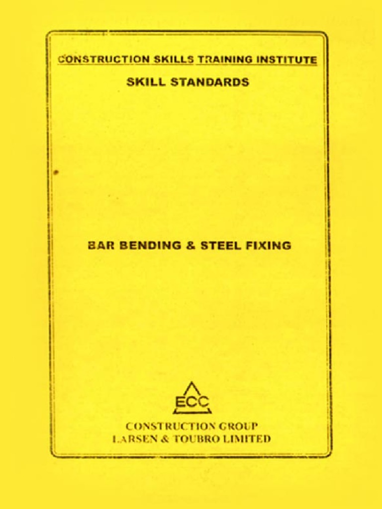 Bar Bending and Steel Fixing Skill Standards PDF | PDF