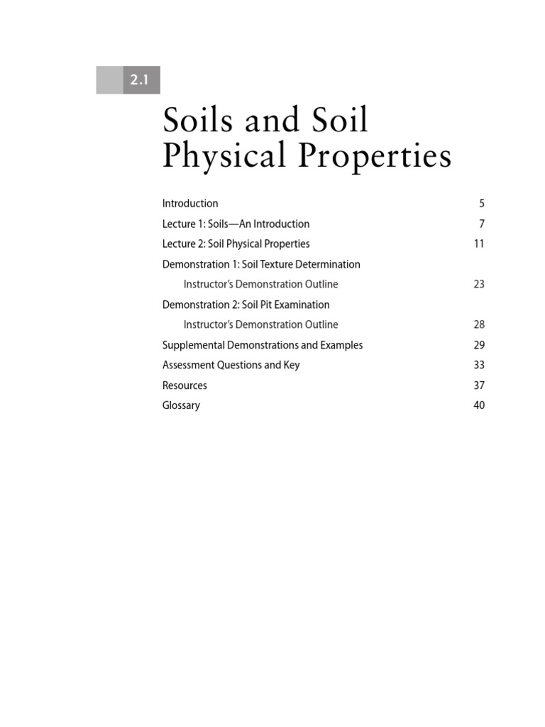 2 1-Soilphysical PDF | PDF | Loam | Soil