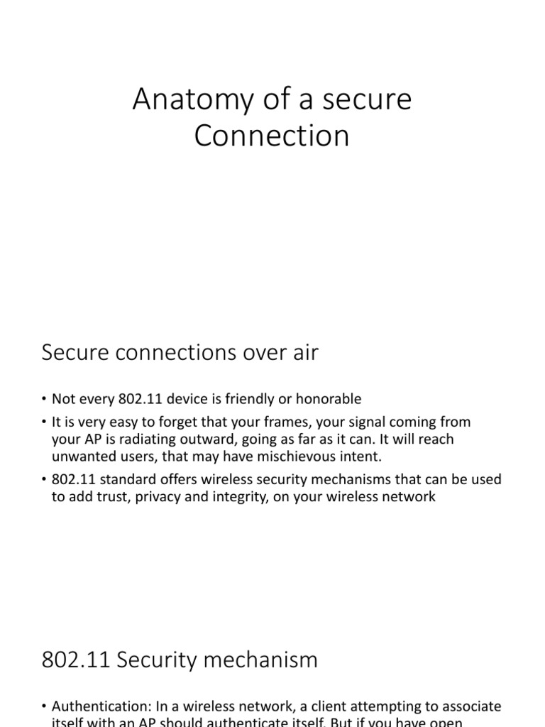 Securing 802.11 Wireless Connections | PDF | Information Security ...