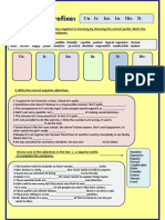 Negative Prefixes