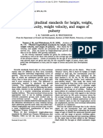 21 Clinical Longitudinal Standards For Height, Weight, Height Velocity, Weight Velocity, and Stages of Puberty