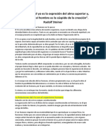 El Sustrato Del Yo Es La Expresión Del Alma Superior y