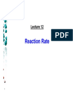 Lecture 12 - Reaction Rate