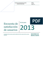 Encuesta Satisfaccion 2013 Resumen