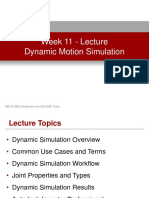 Week 11 - Dynamic Motion Simulation - Lecture Presentation PDF