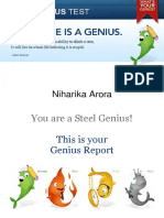 Genius Report - Steel