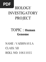 Biology Investigatory Project