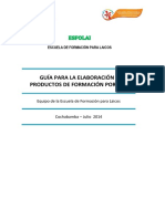 Guia para la elaboracion de Productos Por Nivel