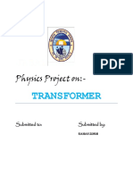 Investigatory Report On Transformer