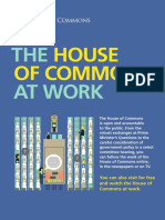 House of Commons at Work Booklet