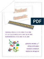 Proiect Tematic Activitatile Oamenilor