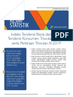 Indeks Tendensi Bisnis Dan Indeks Tendensi Konsumen Triwulan II-2019 Serta Perkiraan Triwulan III-2019