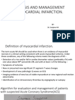 Diagnosis and Management of Myocardial Infarction
