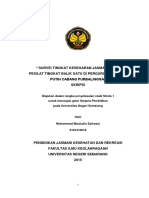 Survei Tingkat Kesegaran Jasmani Pada Pesilat Tingkat Balik Satu Di Perguruan Merpati Putih Cabang Purbalingga"