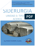 Tipos de Acero (3ra Unidad - Siderurgia)