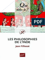 FILLIOZAT - Les philosophies de l'Inde - Filliozat Jean
