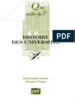 CHARLE-VERGER - Histoire Des Universites - Charle Christophe, Verger Jacques