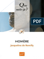 ROMILLY - Homere - Romilly Jacqueline de