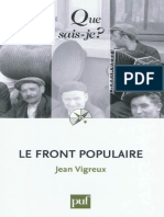 VIGREUX - Le front populaire - Vigreux Jean