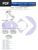 Exercícios de Geografia