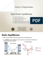 ES 11: Statics of Rigid Bodies - Equilibrium, Reactions, and 2D Analysis