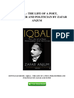 Iqbal The Life of A Poet Philosopher and Politician by Zafar Anjum