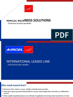 Aircel Business Solutions: - Enterprise Product Portfolio